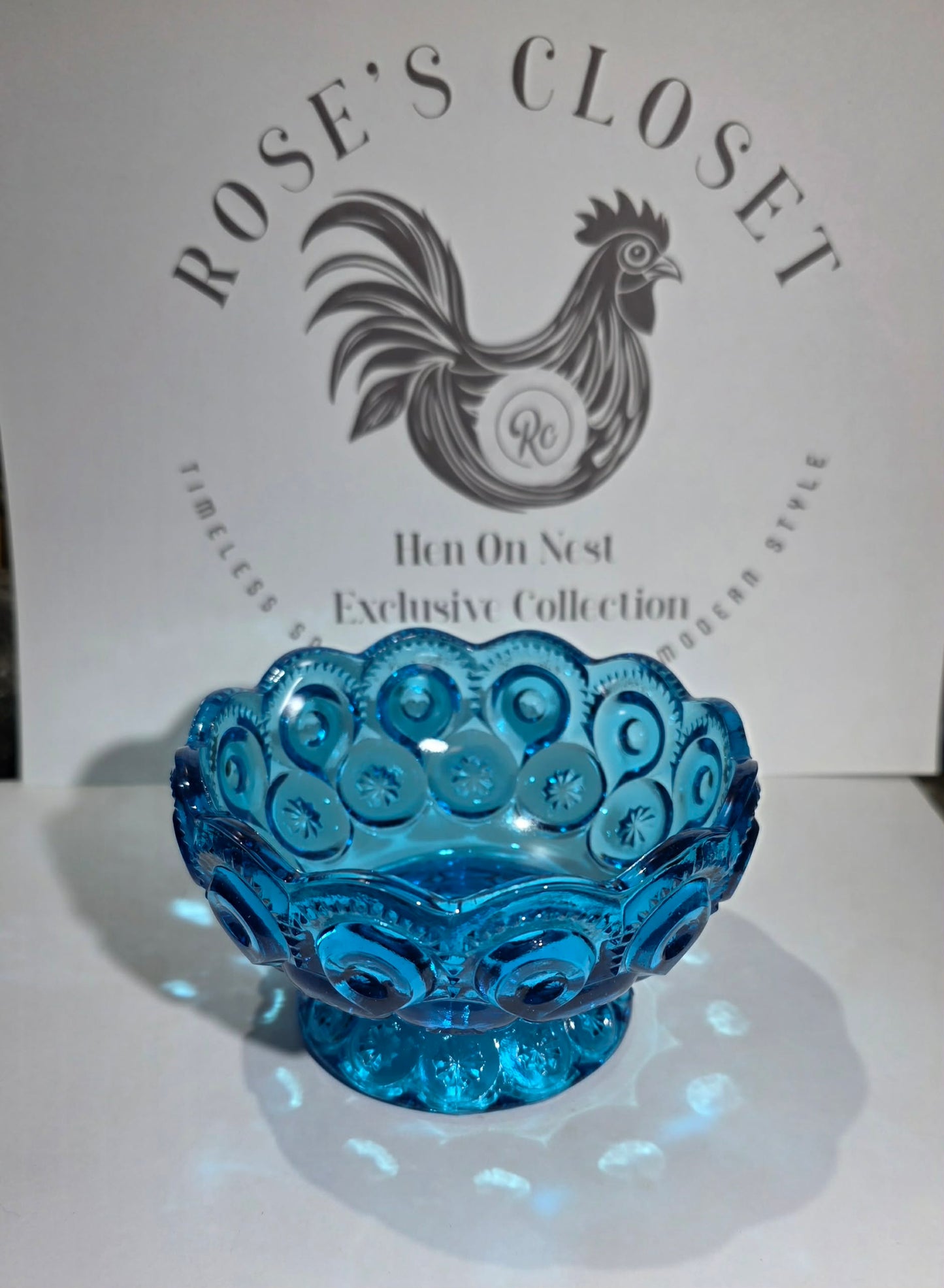 L.E Smith 4.5" wide candy dish