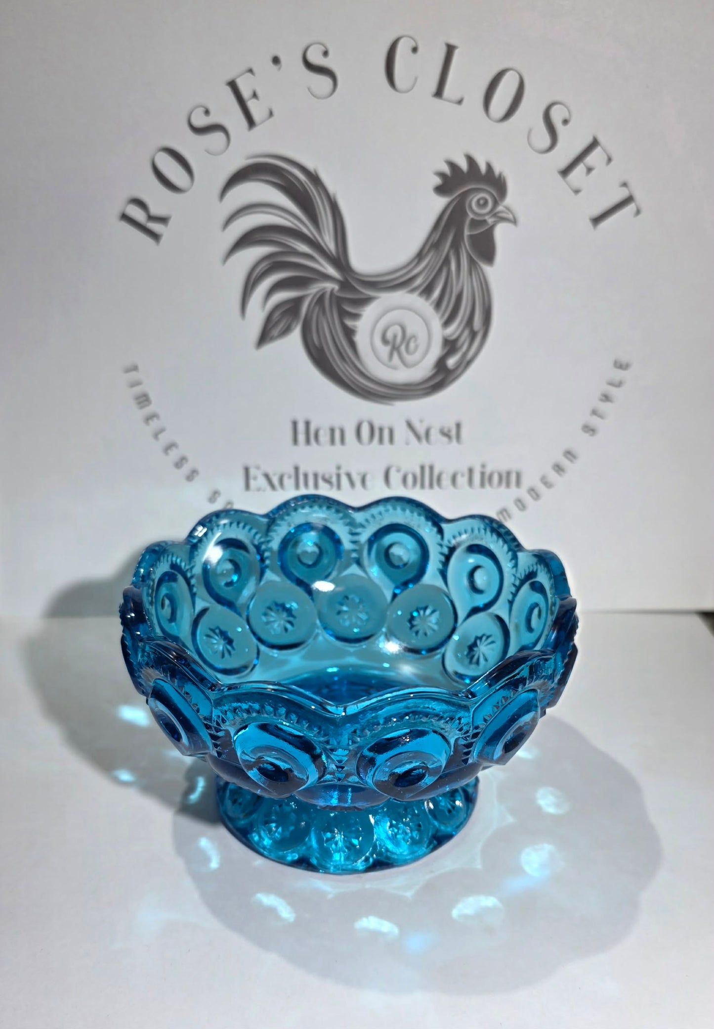 L.E Smith 4.5" wide candy dish