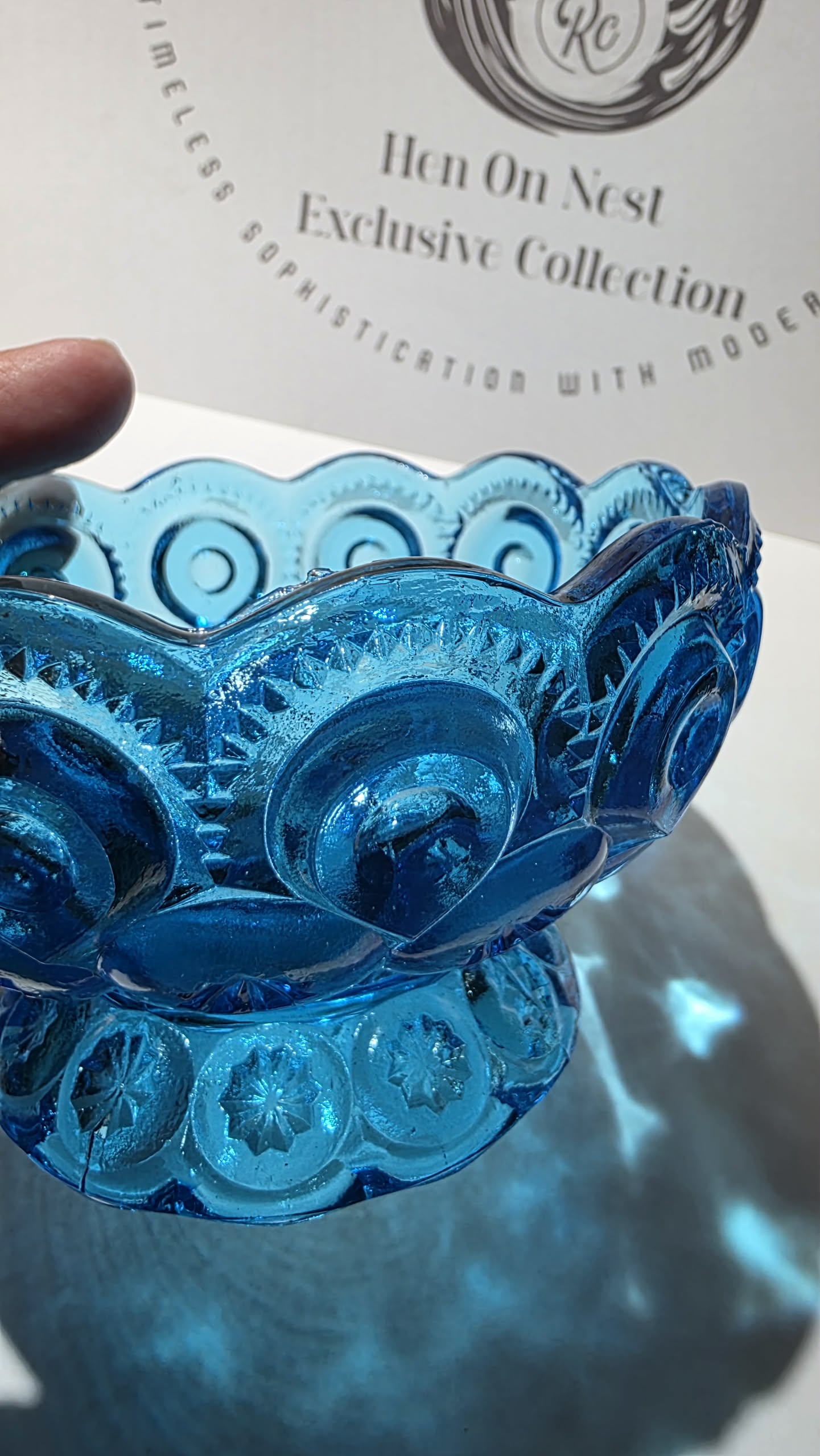 L.E Smith 4.5" wide candy dish