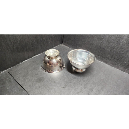 2-Pack Vintage Old Reed & Barton Little Bowl Paul Revere Design14 NEEDS CLEANING