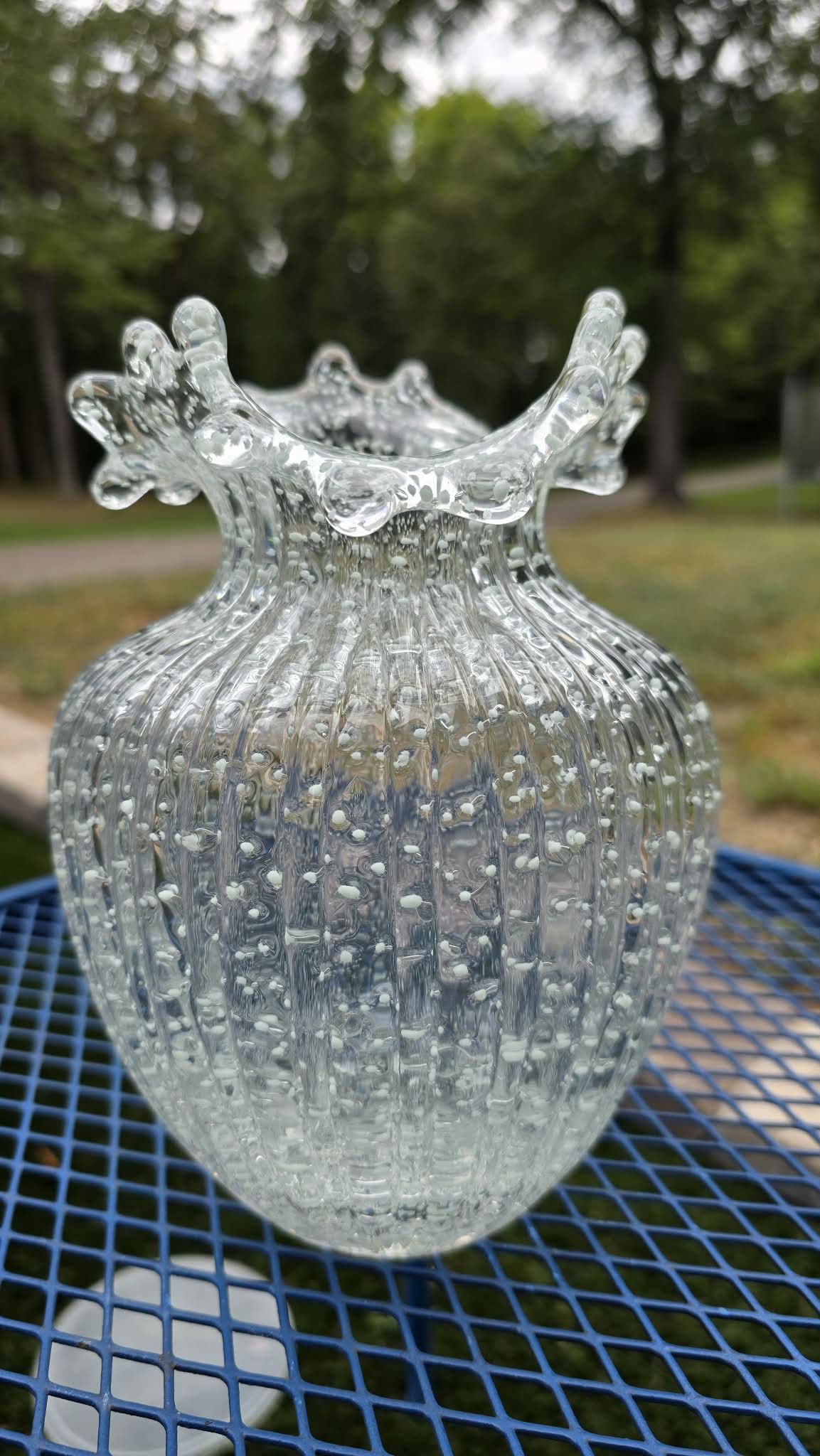 Sun-Charged Glowing Vase 8" Tall
