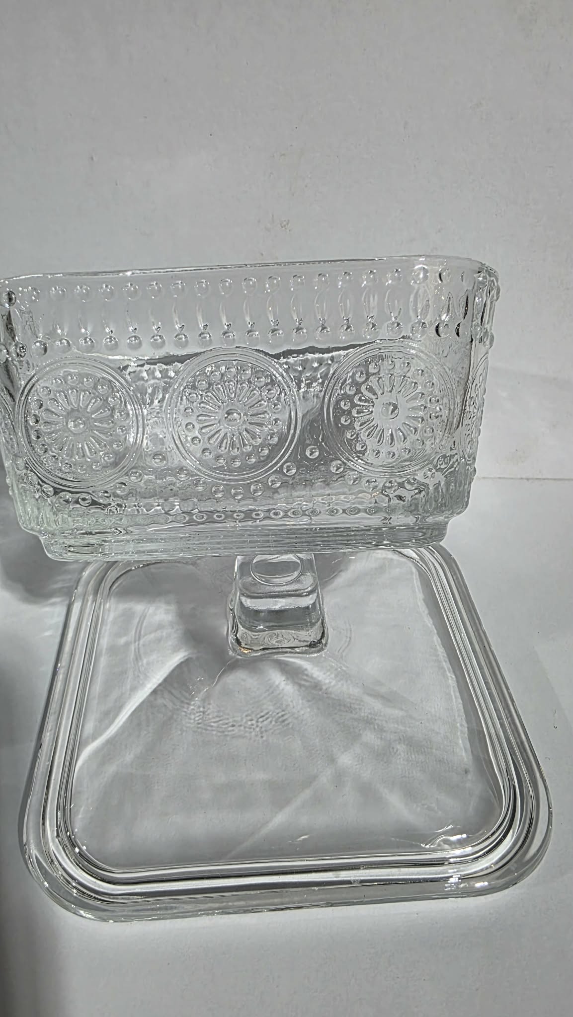 Beautiful Clear Glass Covered Sugar Dishes — Sold Separately