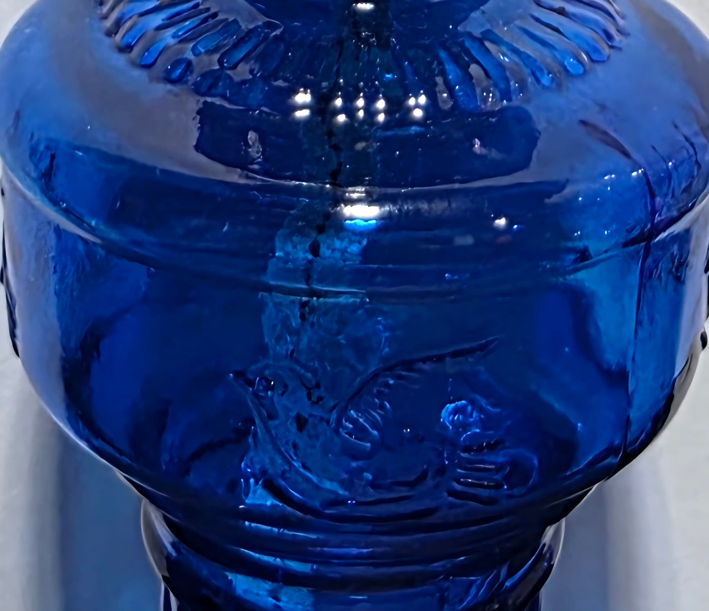 13" Glass Oil Lamp w/ 2 Wicks – Choice of Blue Red Clear Green or Amber