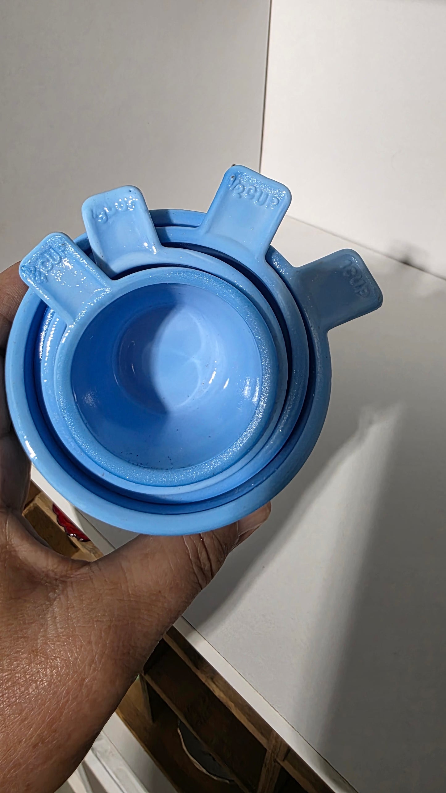 Blue Milk Messuring cups