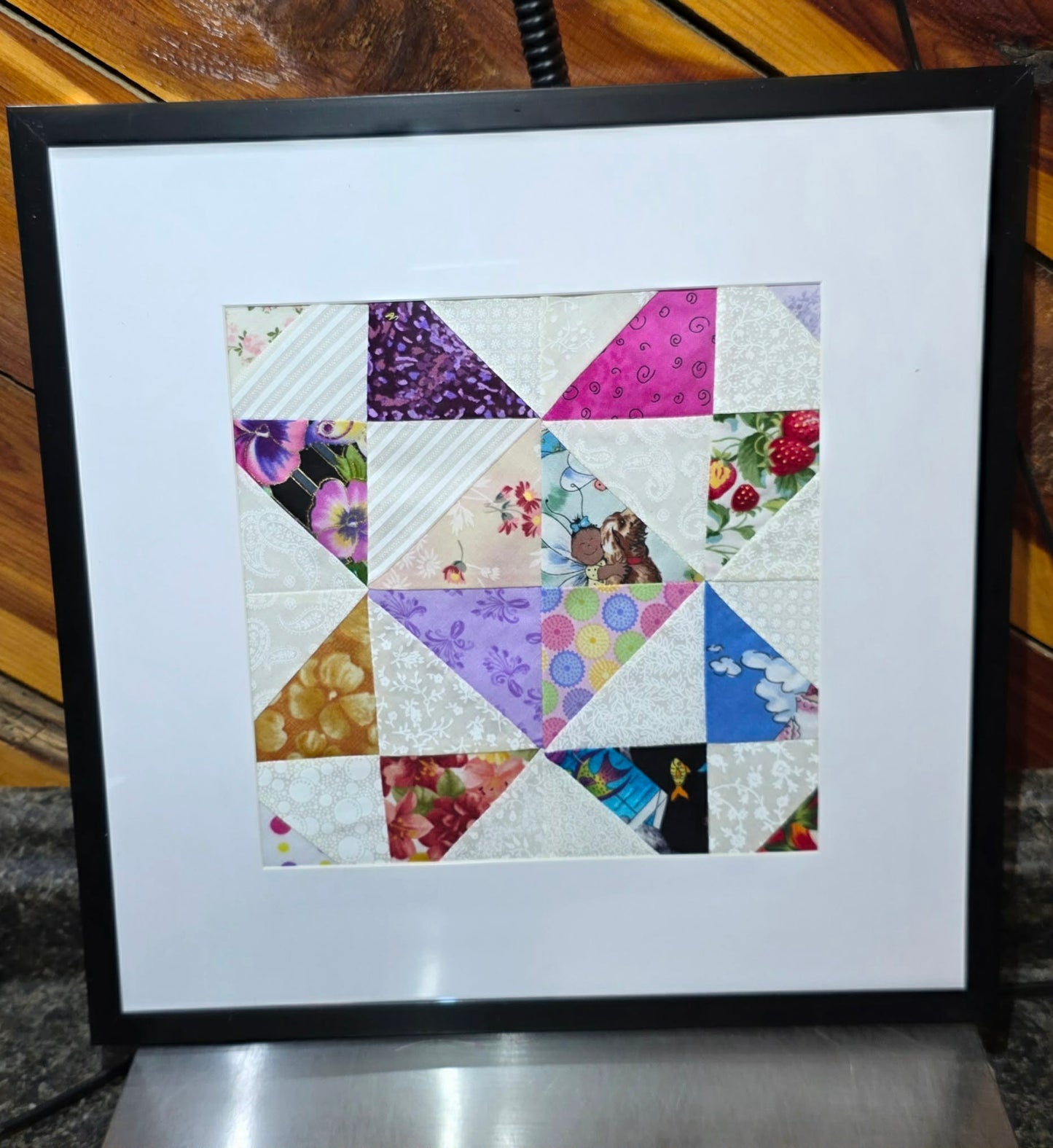 Framed Patchwork Quilt Square