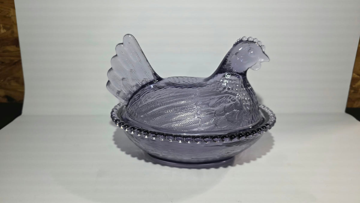 7"Glass Hens from Rhynes Retail only