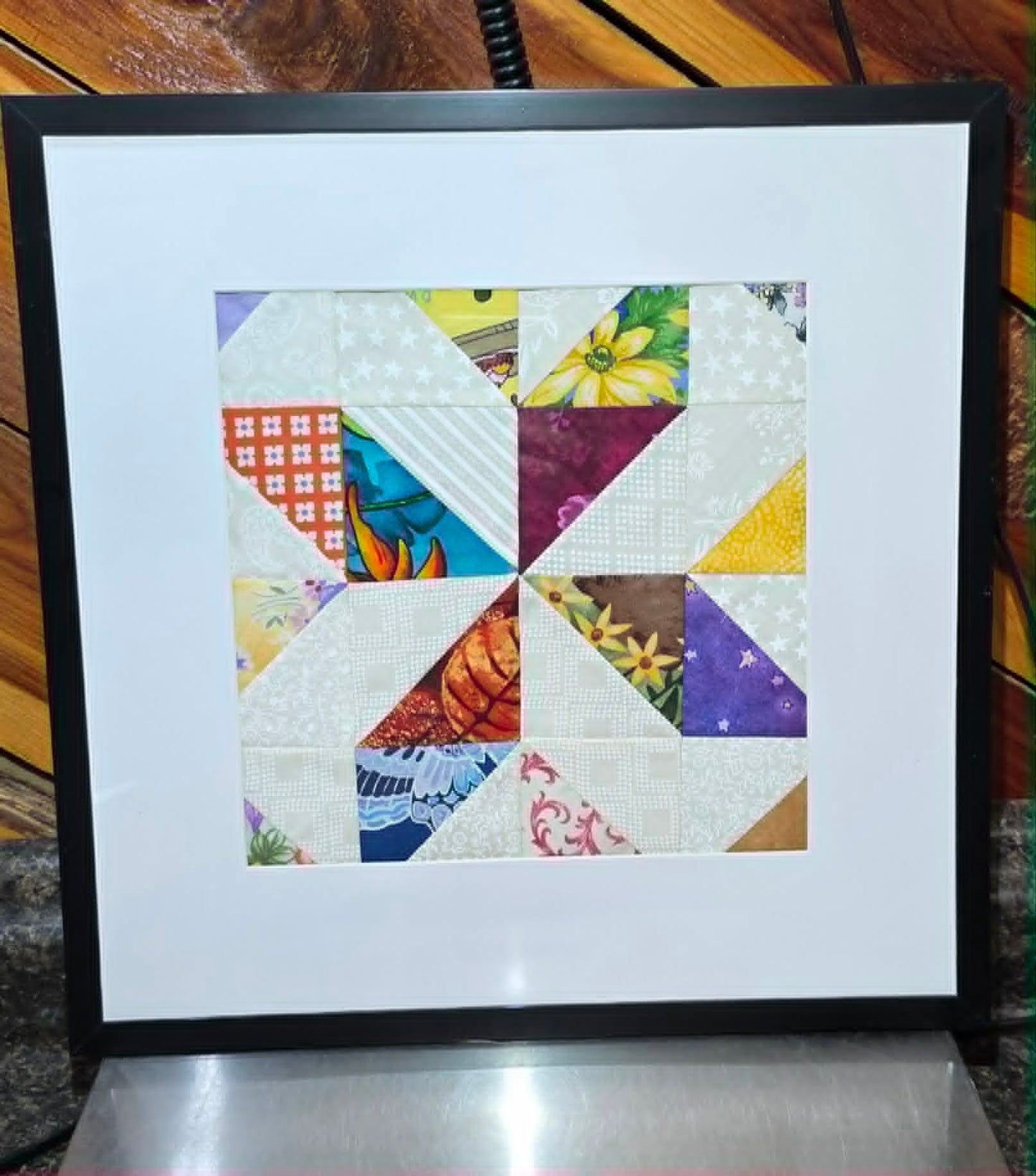 Framed Patchwork Quilt Square