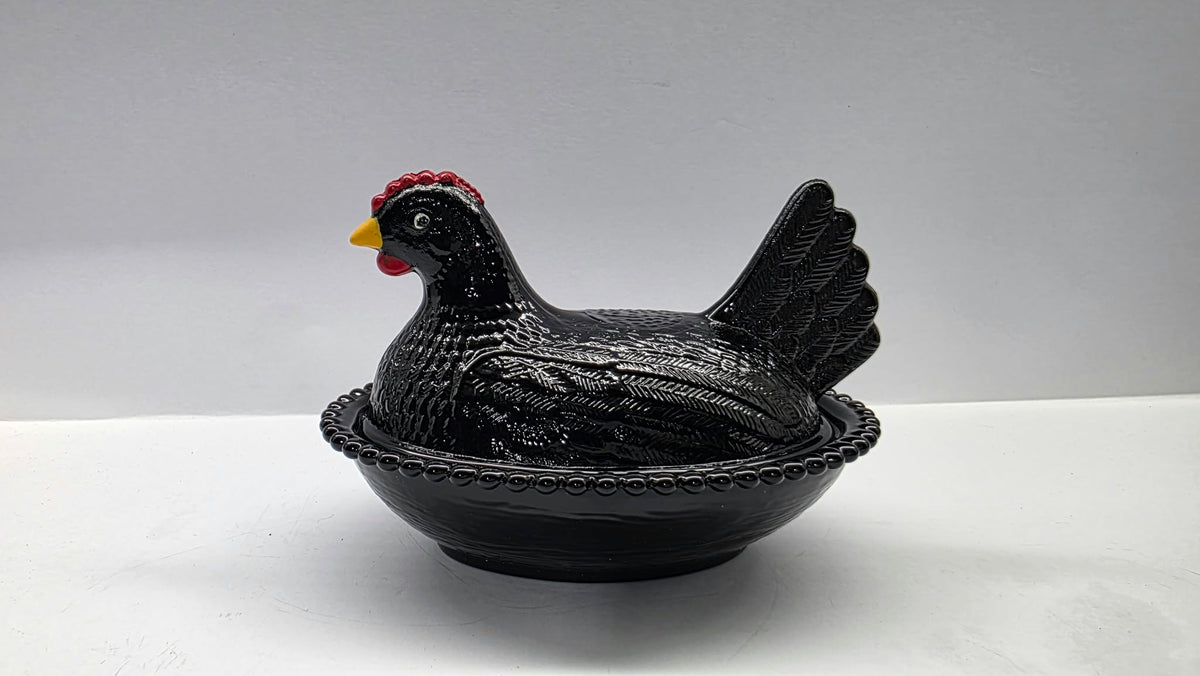 Rose’s Closet Exclusive Collection – Hand-Painted &amp; Individually Numbered Hen on Nest with Certificate of Authenticity