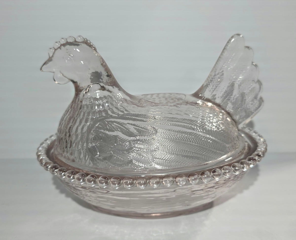 7"Glass Hens from Rhynes Retail only