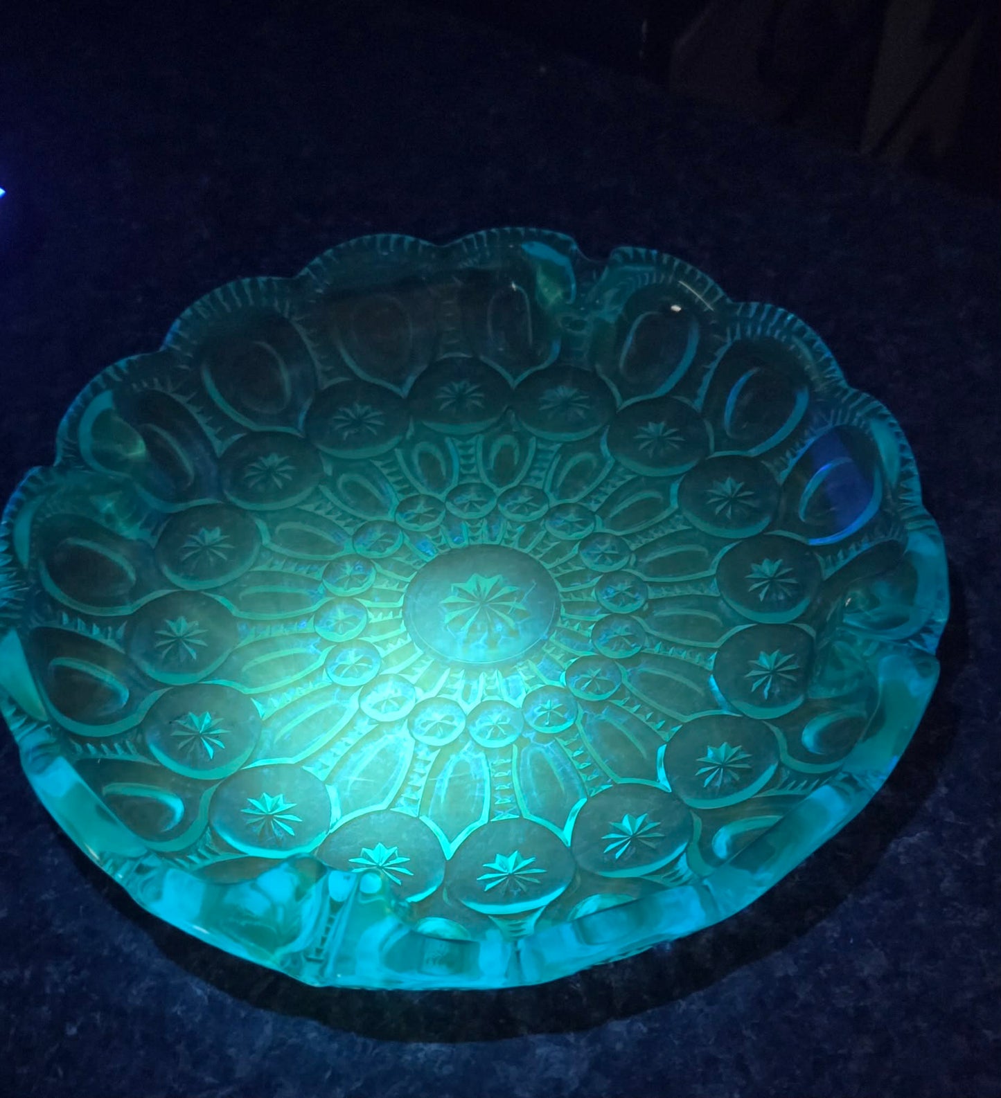 L.E Smith Mood And Stars Blue ( Read)