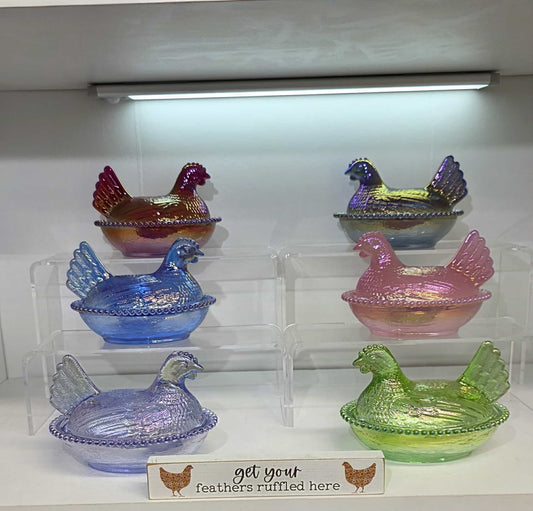 May 8th 9 am Limit 2 6 packs of Carnival Hens 4.5" wholesale With Logo