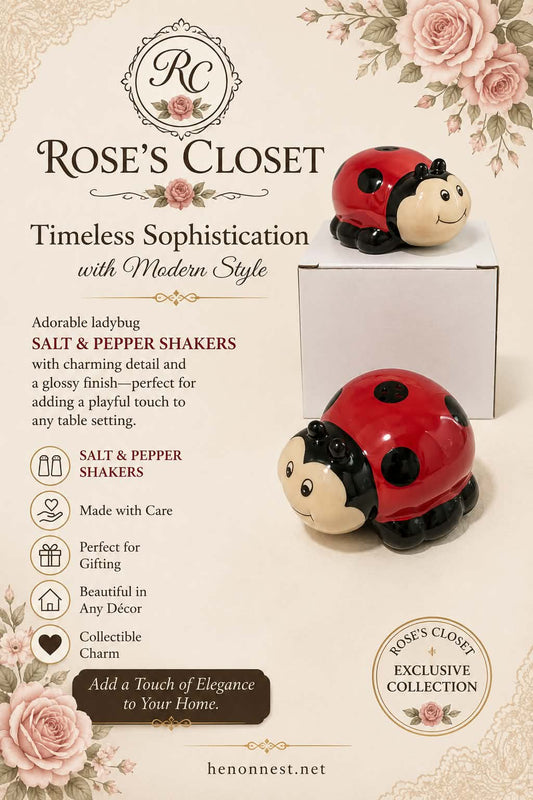 Lady Bug Salt and Pepper