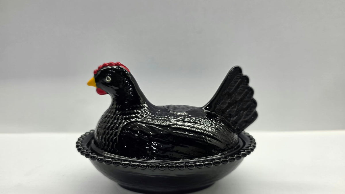 Rose’s Closet Exclusive Collection – Hand-Painted &amp; Individually Numbered Hen on Nest with Certificate of Authenticity