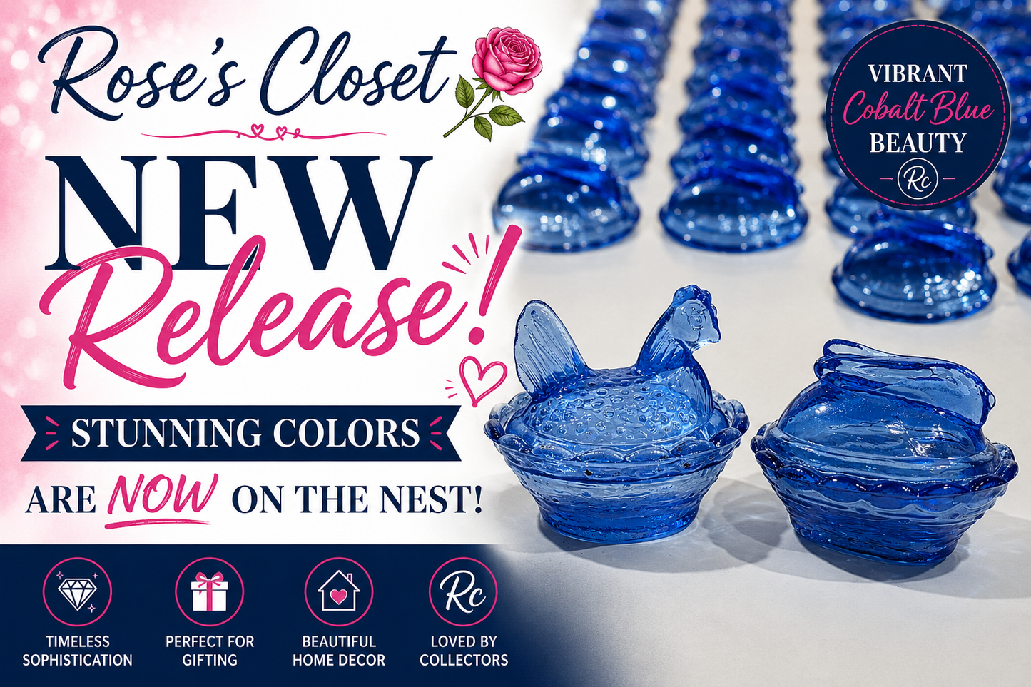 Mini Mania Blue Hen and Rabbit (RETAIL ONLY)