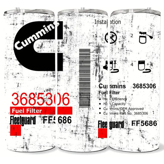 1 / Cummins 3685306 Lube Filter Oil Drip 20 OZ Tumbler
