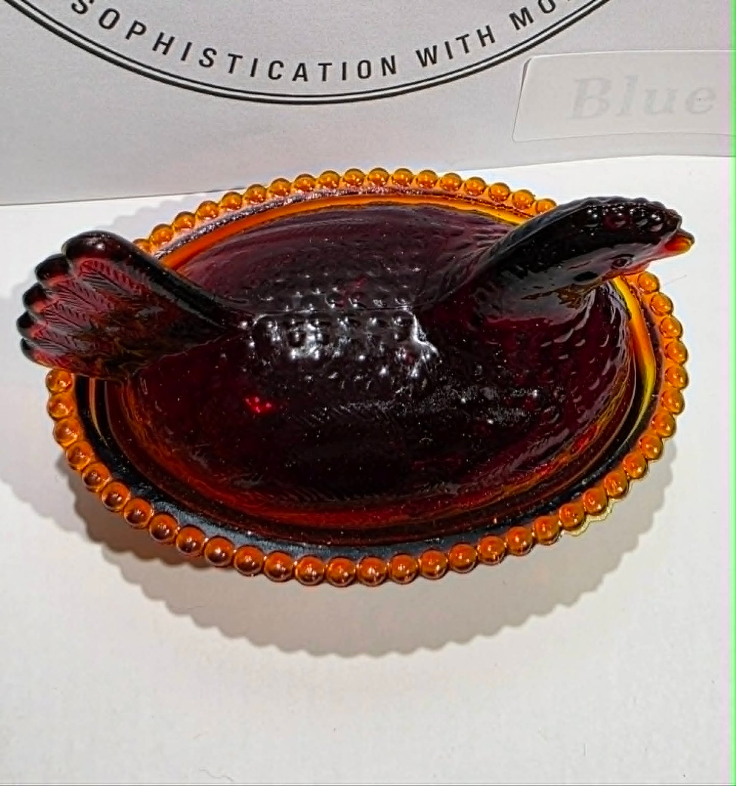 RED 4-Inch Hand-Sculpted Mold Hen on Nest Covered Dish WHOLESALE / BULK