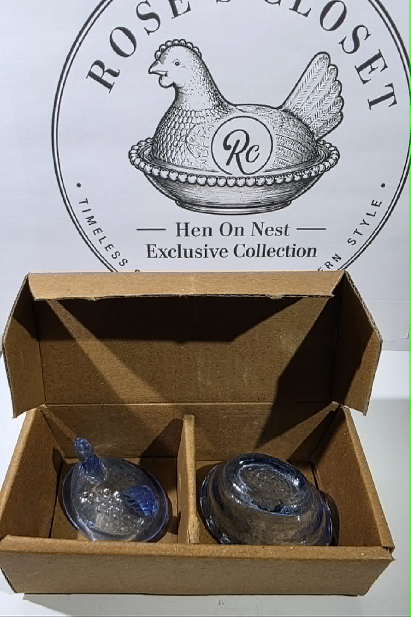 Mini Mania Blue Hen and Rabbit (RETAIL ONLY)