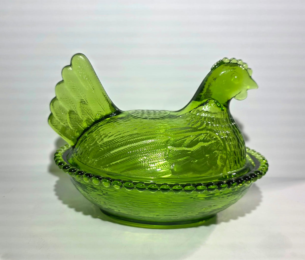 7"Glass Hens from Rhynes Retail only