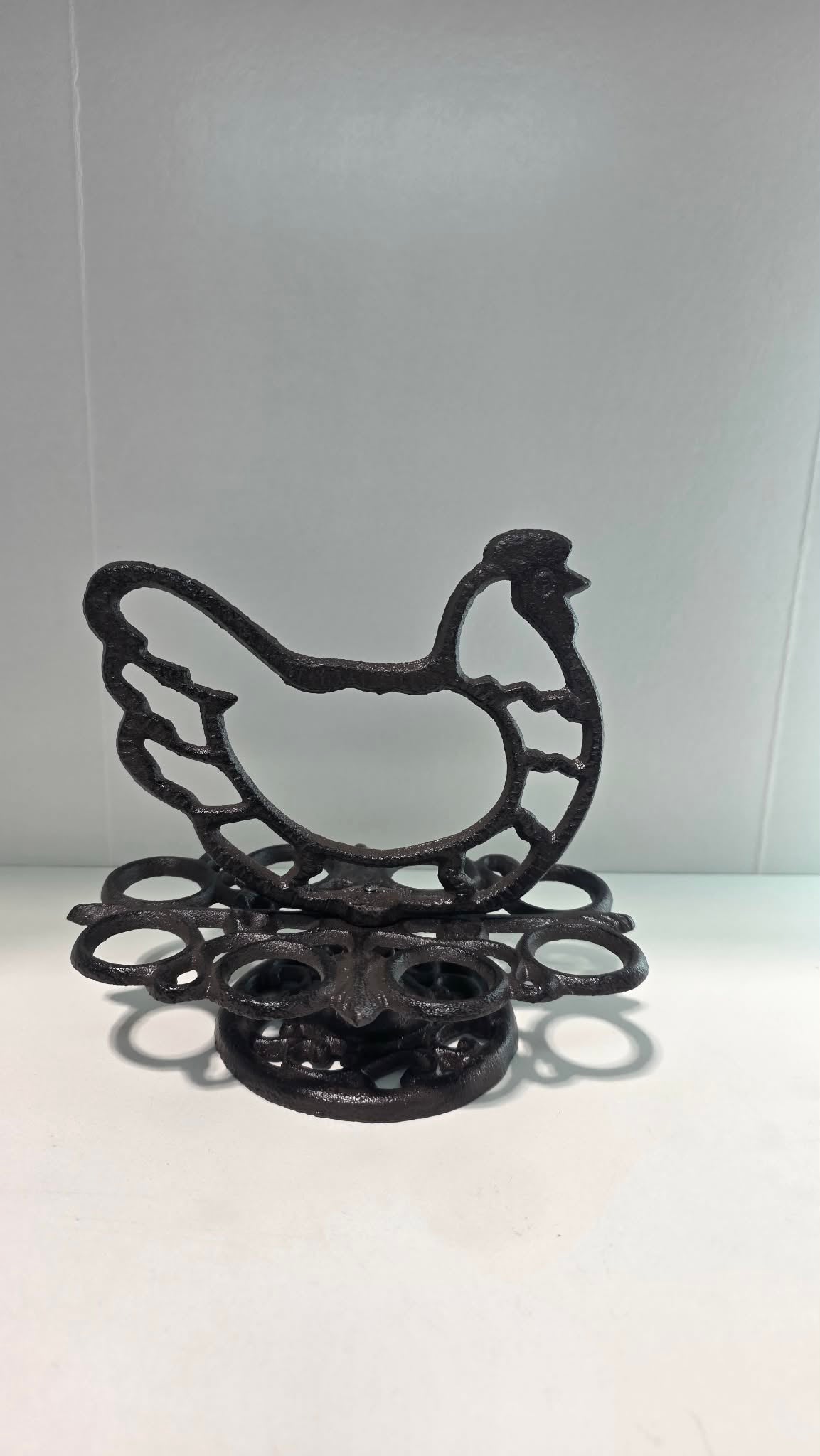 CAST IRON EGG HOLDER