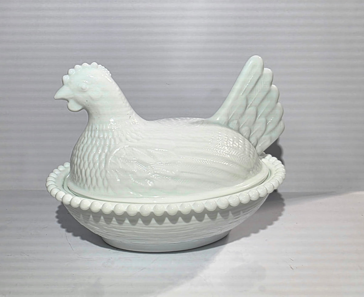 7"Glass Hens from Rhynes Retail only