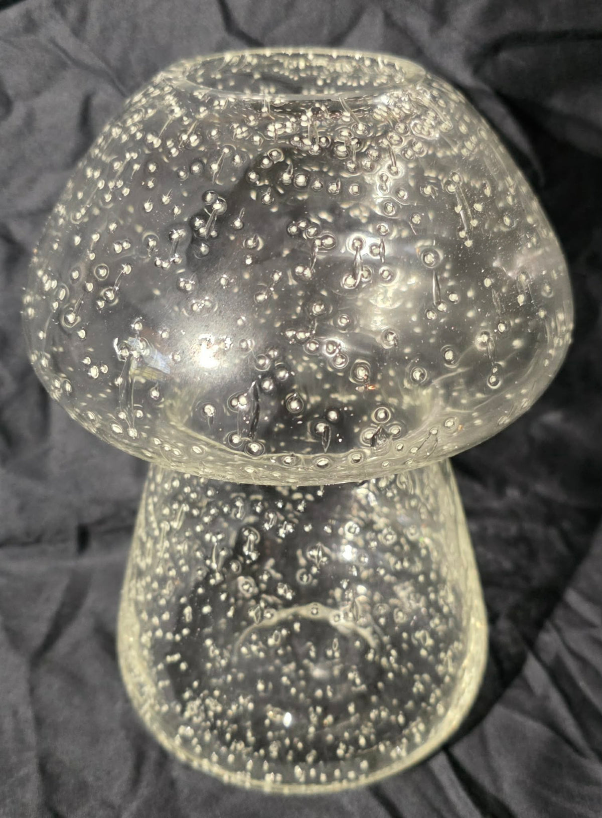 Magical Glow Glass Mushroom Lamp | Bubble Glass Mushroom Light ,Whimsical Home Decor