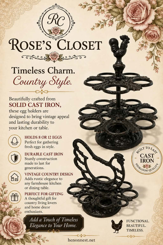 CAST IRON EGG HOLDER