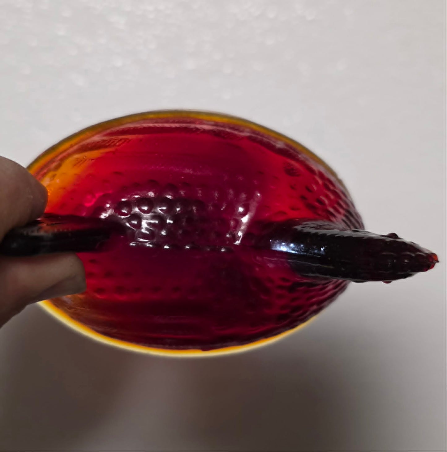 RED 4-Inch Hand-Sculpted Mold Hen on Nest Covered Dish WHOLESALE / BULK