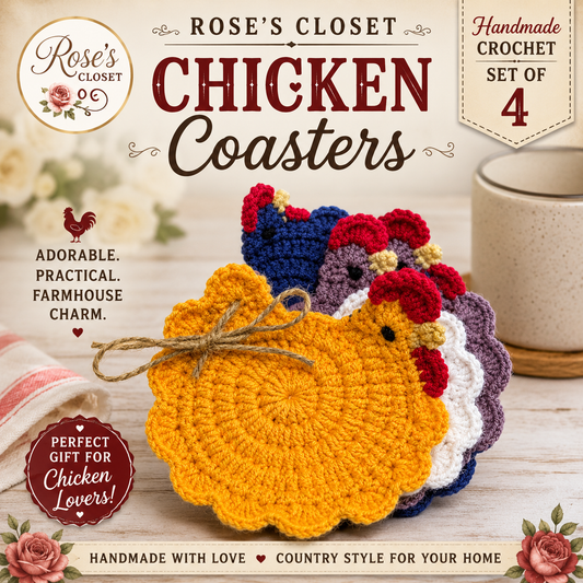 CHICKEN COASTER SET OF 4