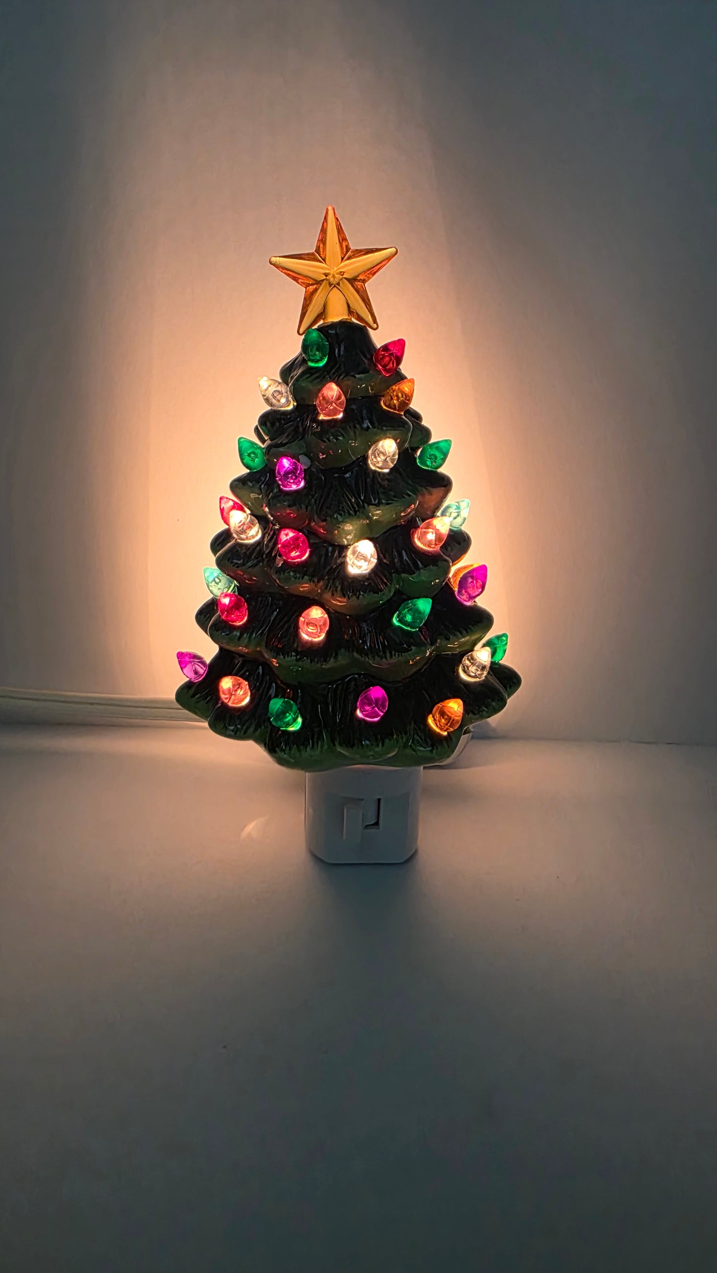 Ceramic Christmas Tree Night Light