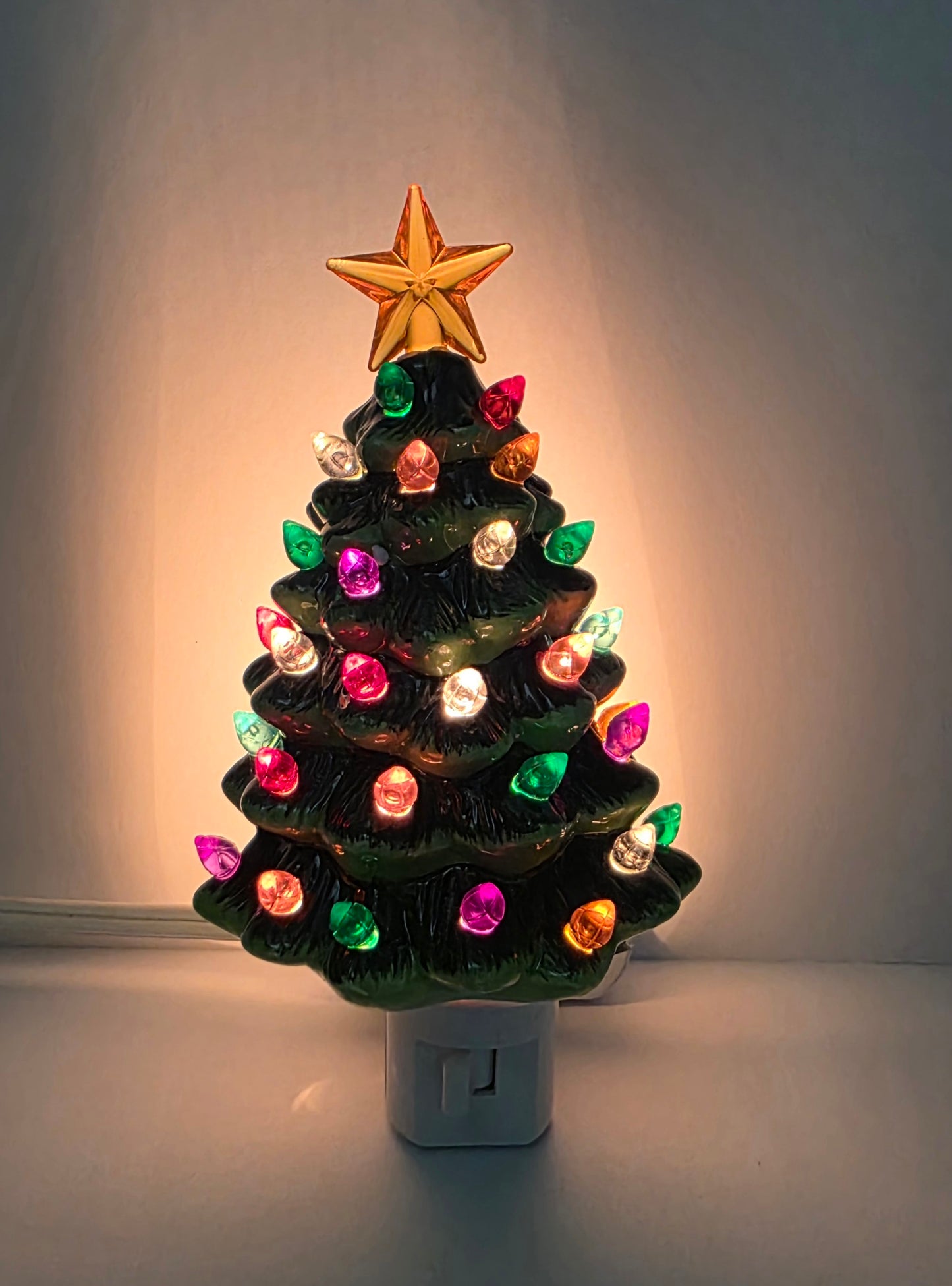 Ceramic Christmas Tree Night Light