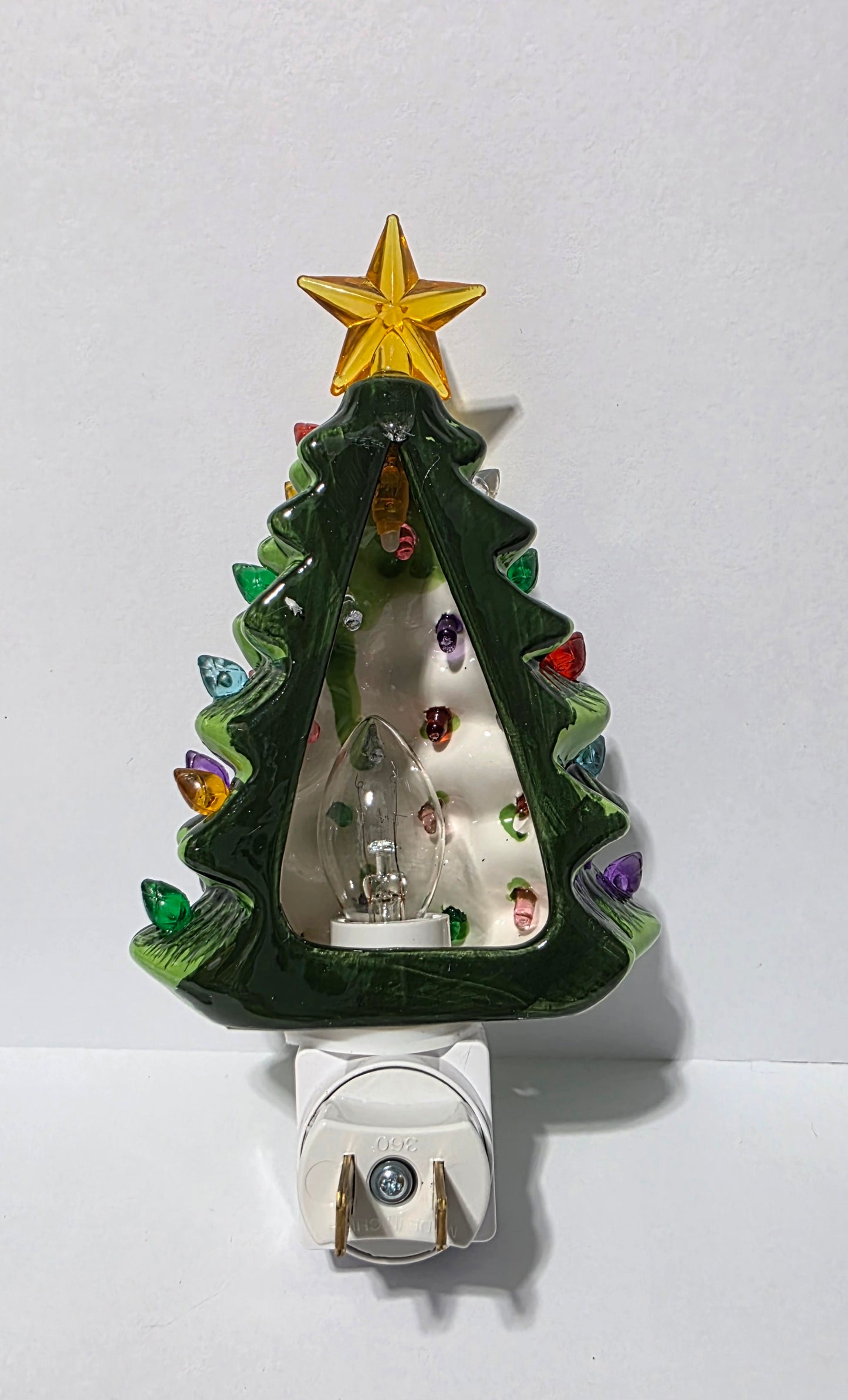 Ceramic Christmas Tree Night Light